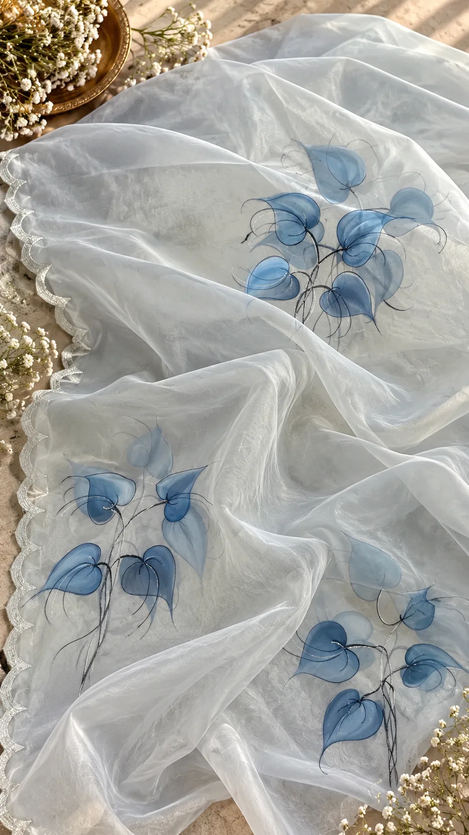 Azure Grace, hand-painted